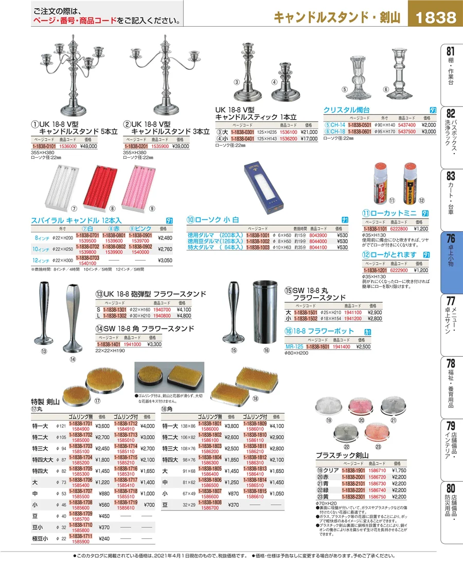 卓上小物 ページ1838