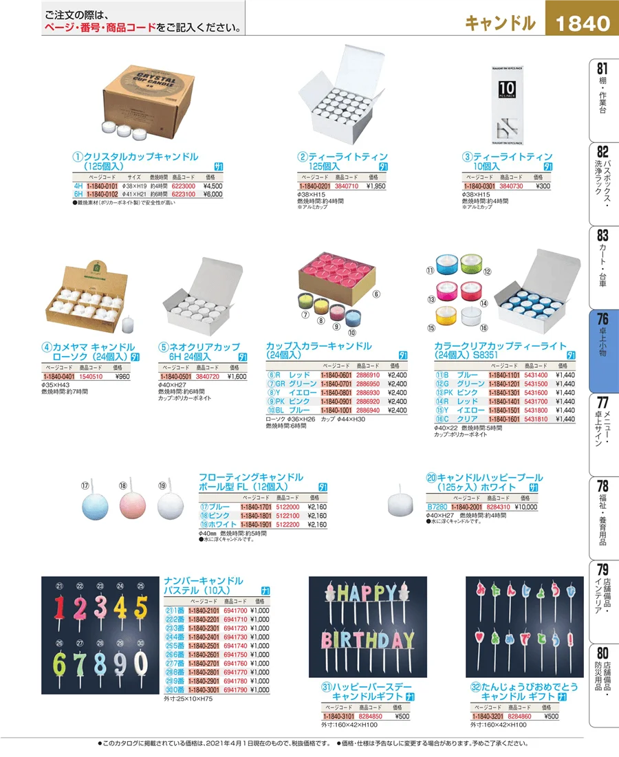 卓上小物 ページ1840