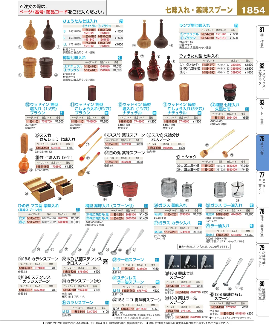 卓上小物 ページ1854
