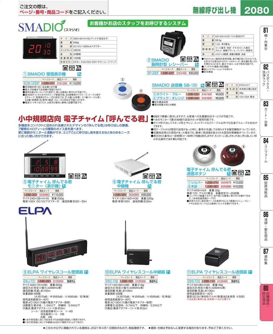 店舗備品・防災用品 ページ2080