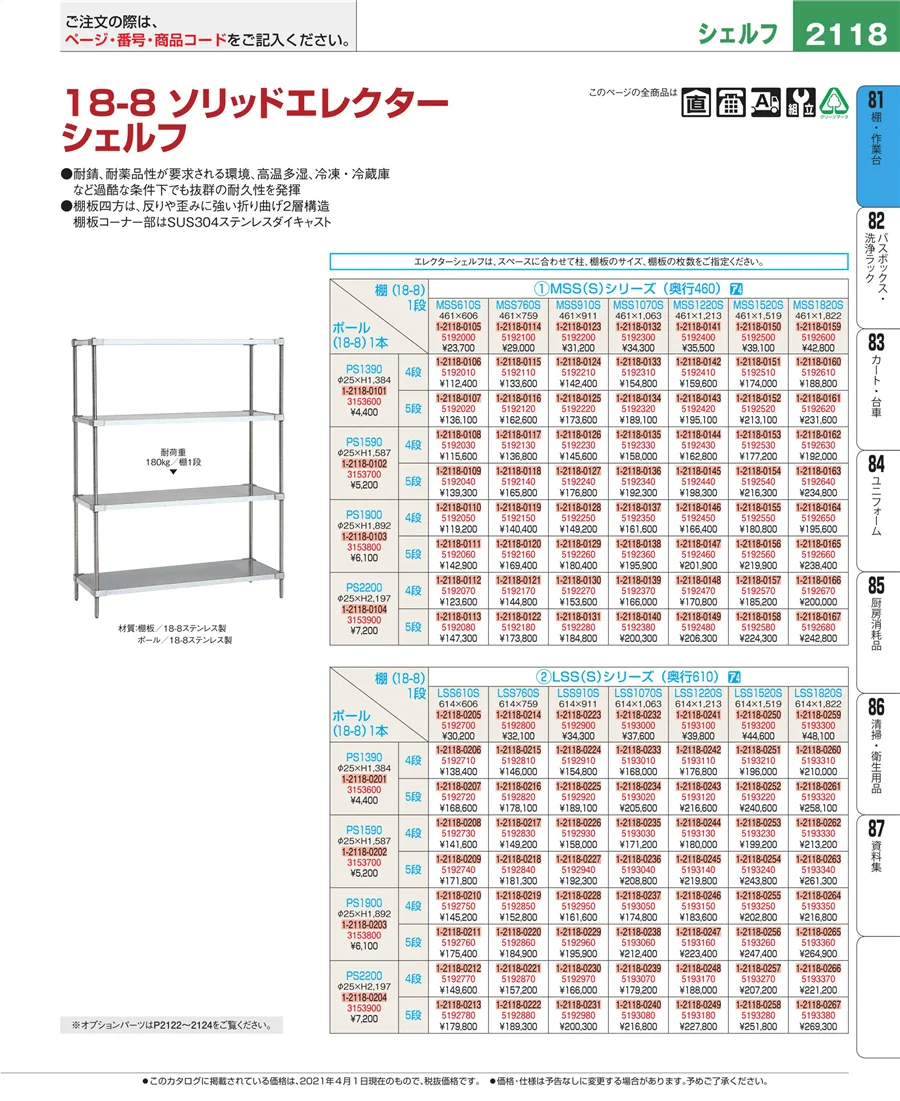 棚・作業台 ページ2118