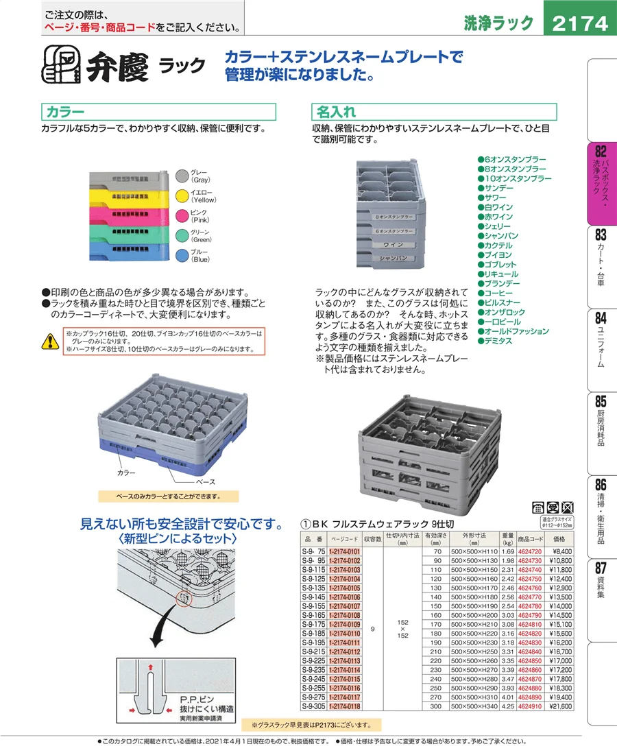 バスボックス・洗浄ラック ページ2174
