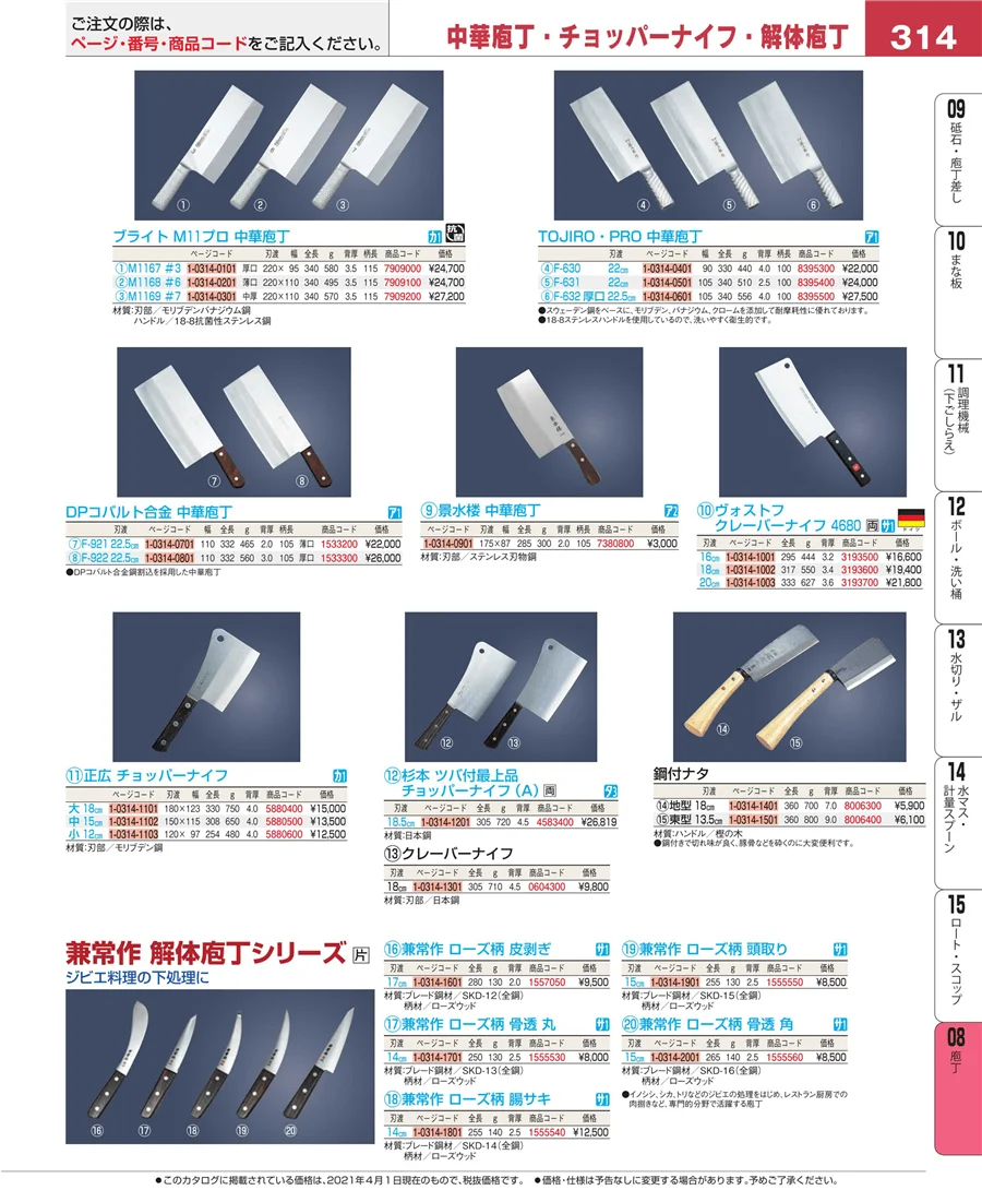 庖丁 ページ314