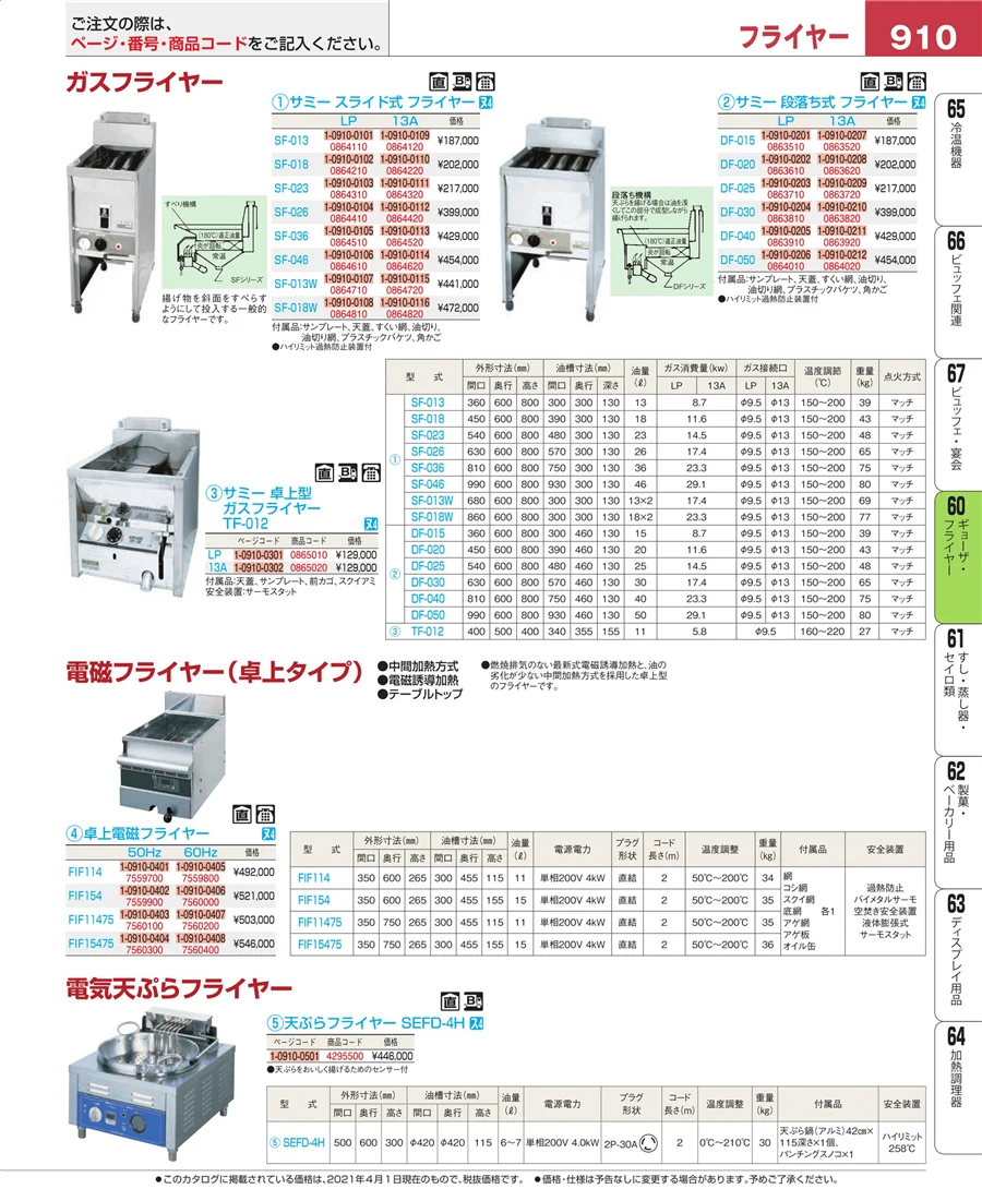 ギョーザ・フライヤー ページ910