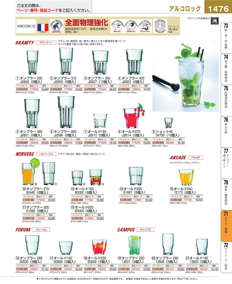 グラス・酒器 ページ1476