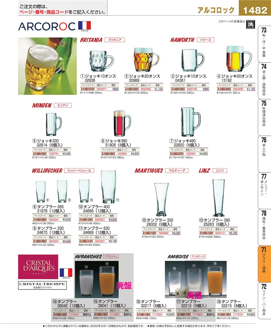 グラス・酒器 ページ1482