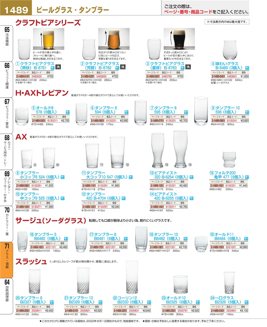 グラス・酒器 ページ1489
