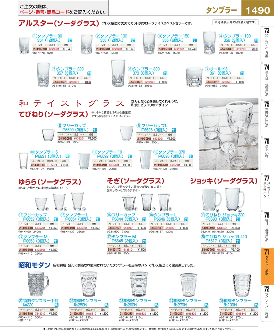 グラス・酒器 ページ1490