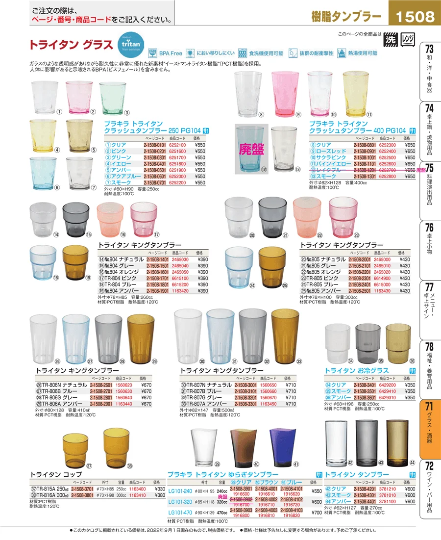 グラス・酒器 ページ1508