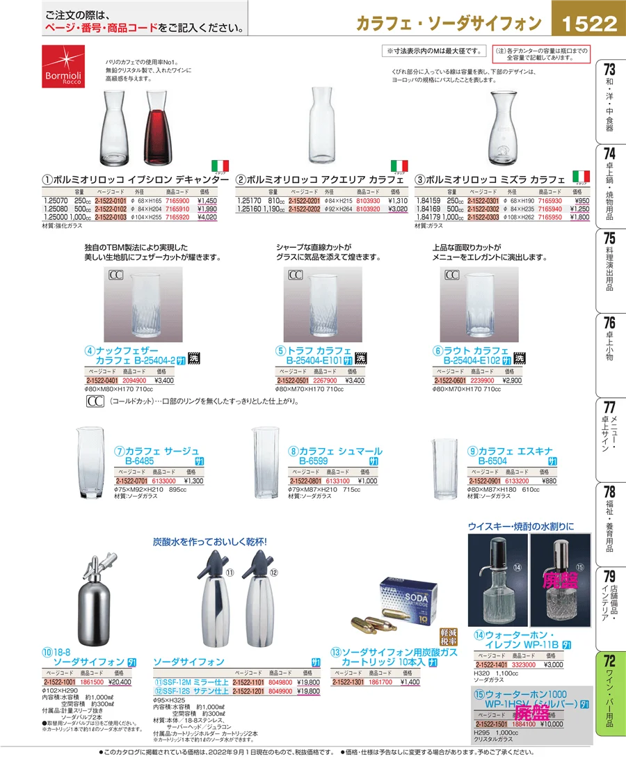 ワイン・バー用品 ページ1522