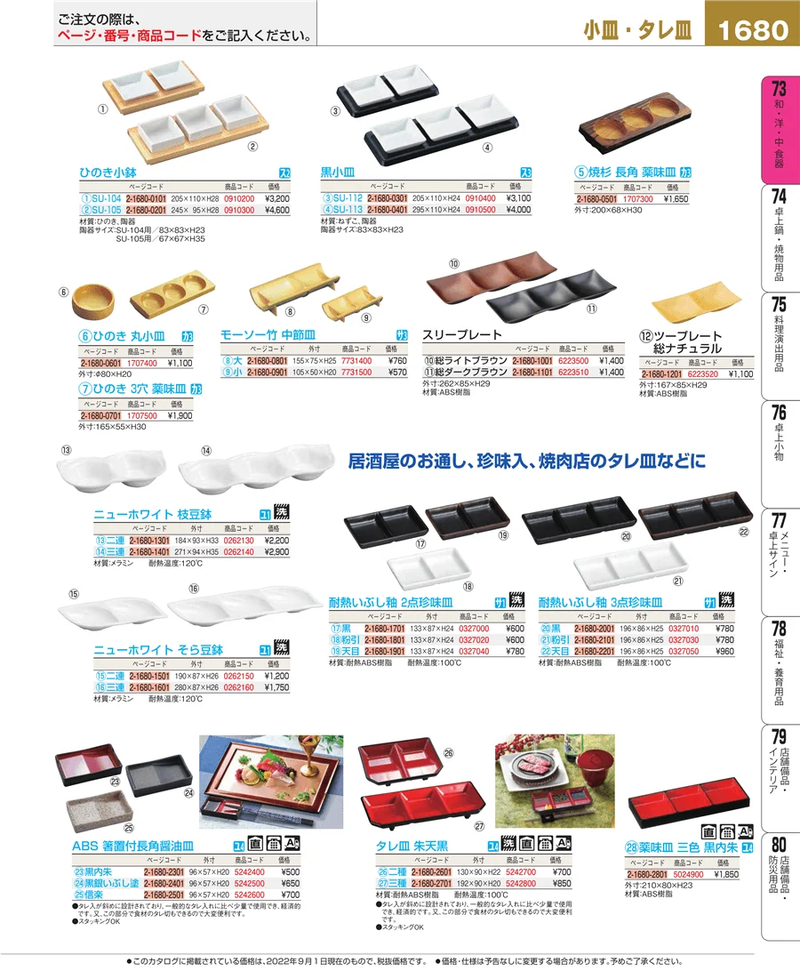 和・洋・中 食器 ページ1680