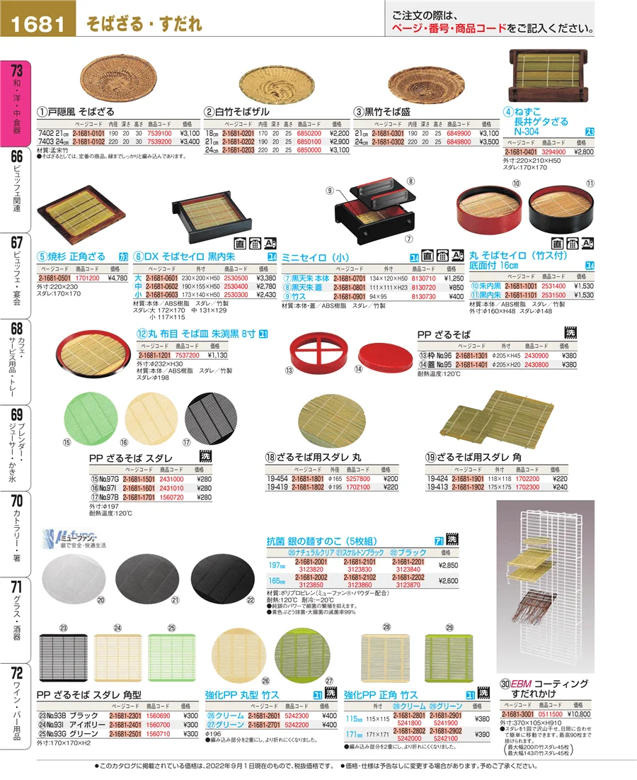 和・洋・中 食器 ページ1681