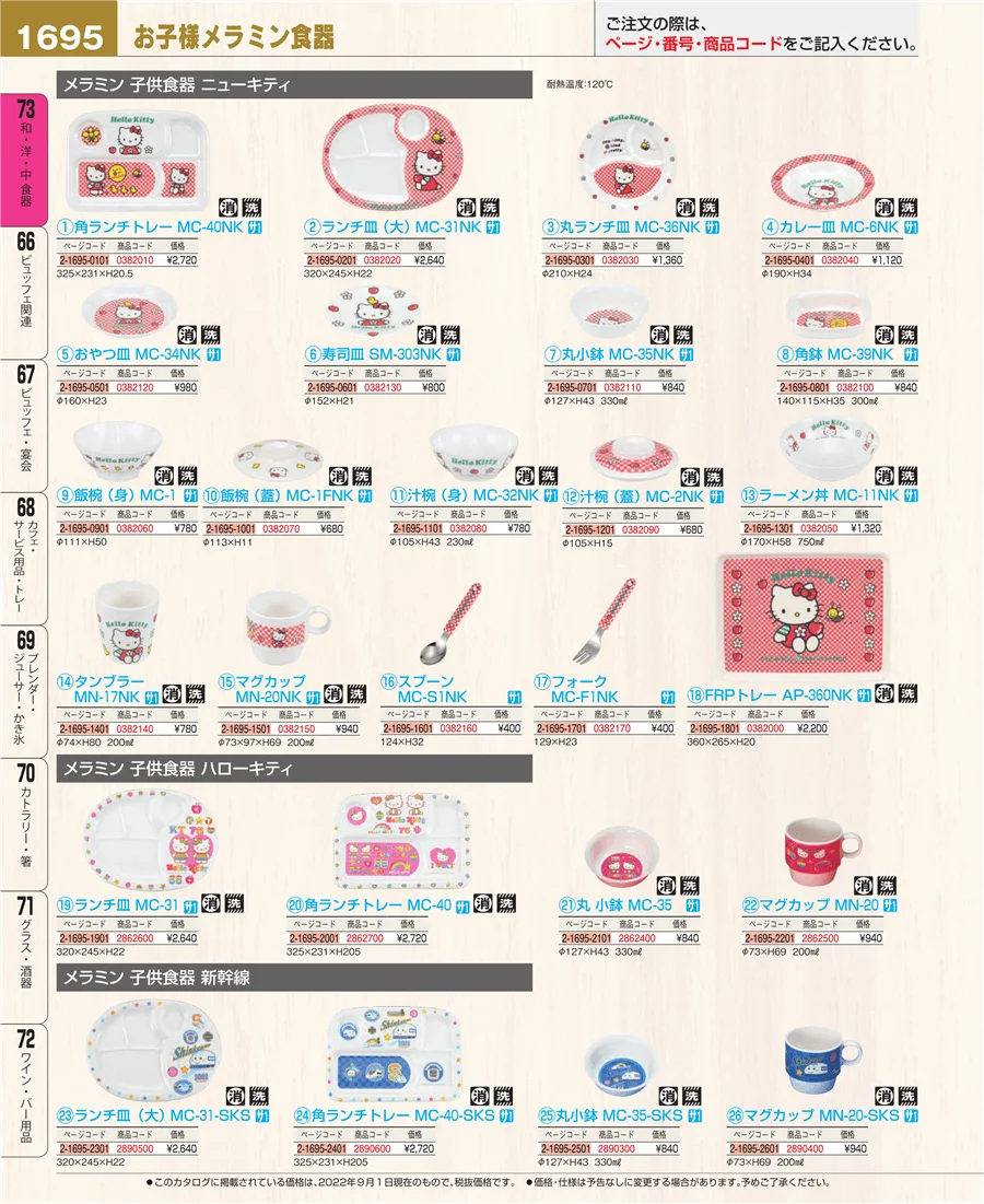 和・洋・中 食器 ページ1695