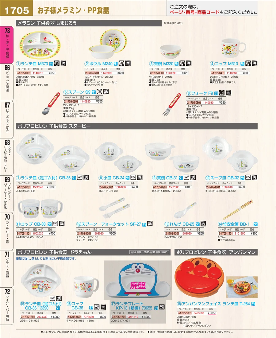 和・洋・中 食器 ページ1705