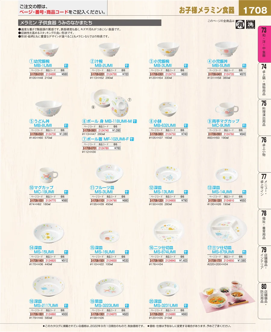 和・洋・中 食器 ページ1708