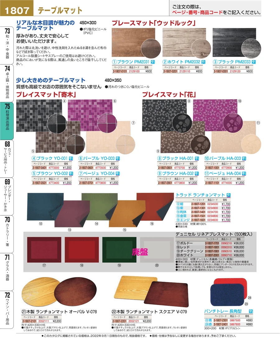 料理演出用品 ページ1807