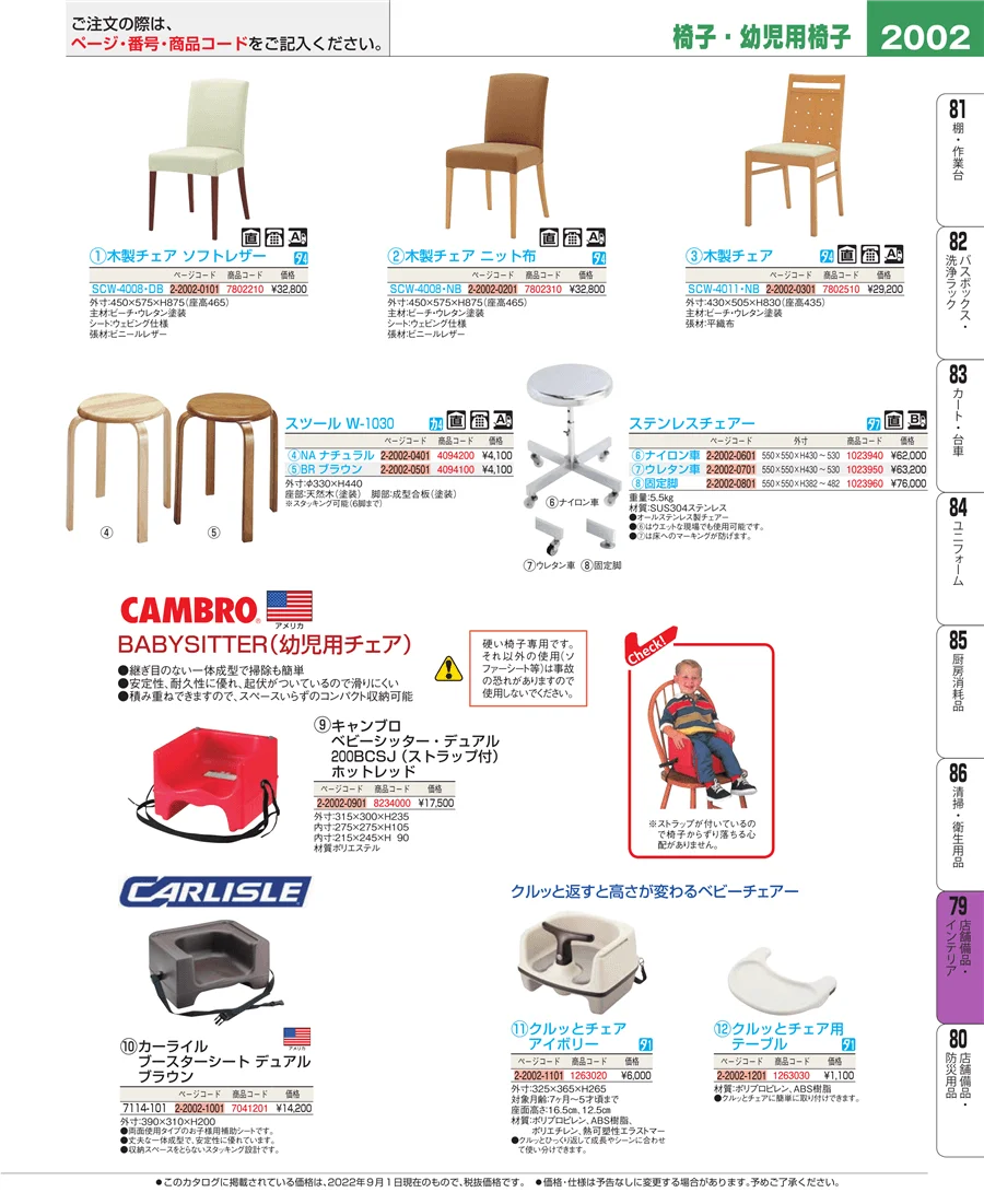 店舗備品・インテリア ページ2002