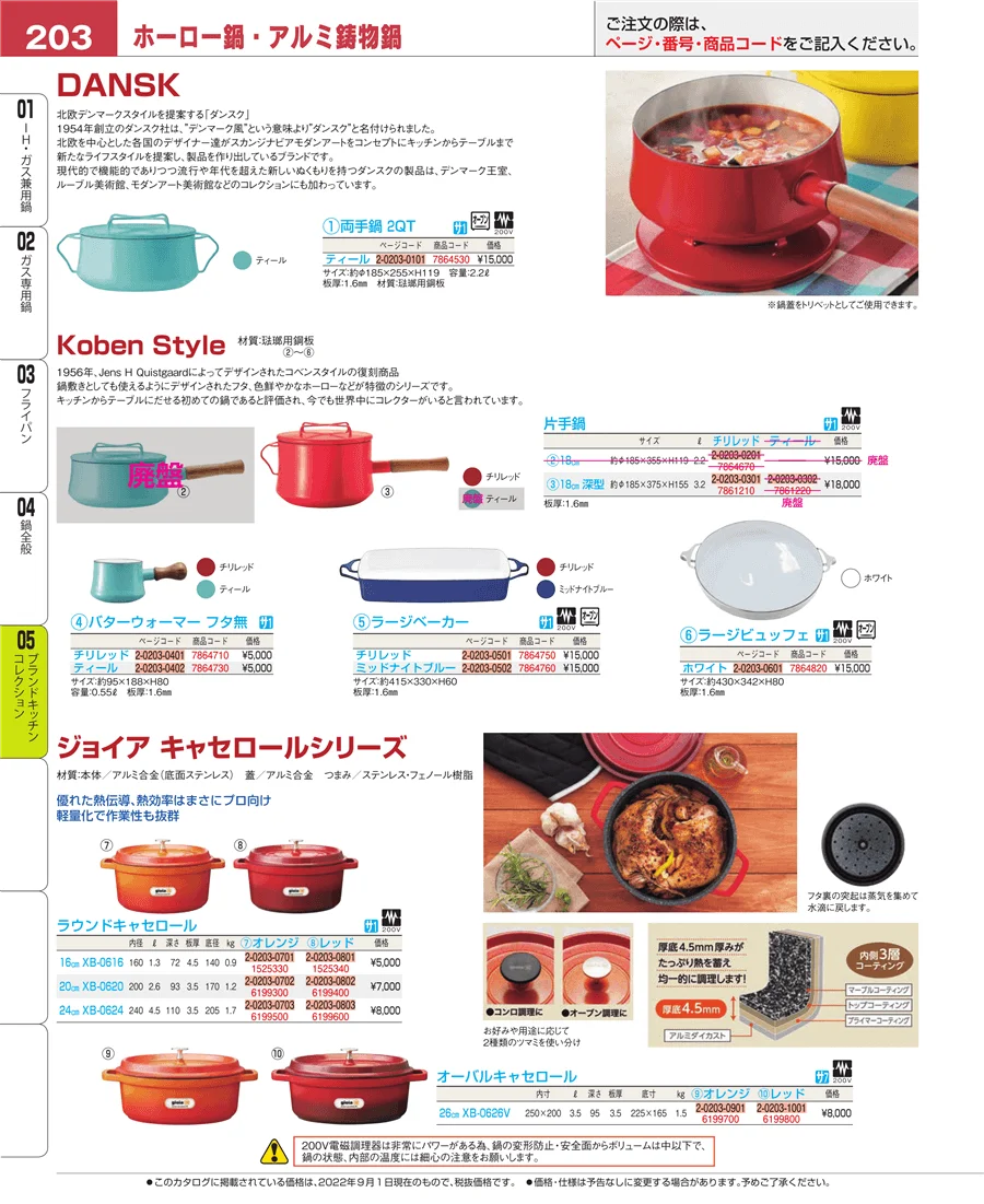 ブランドキッチンコレクション ページ203