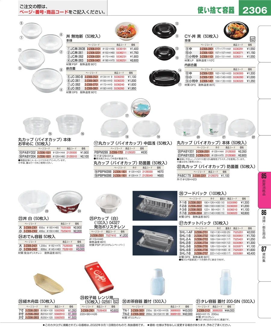 厨房消耗品 ページ2306