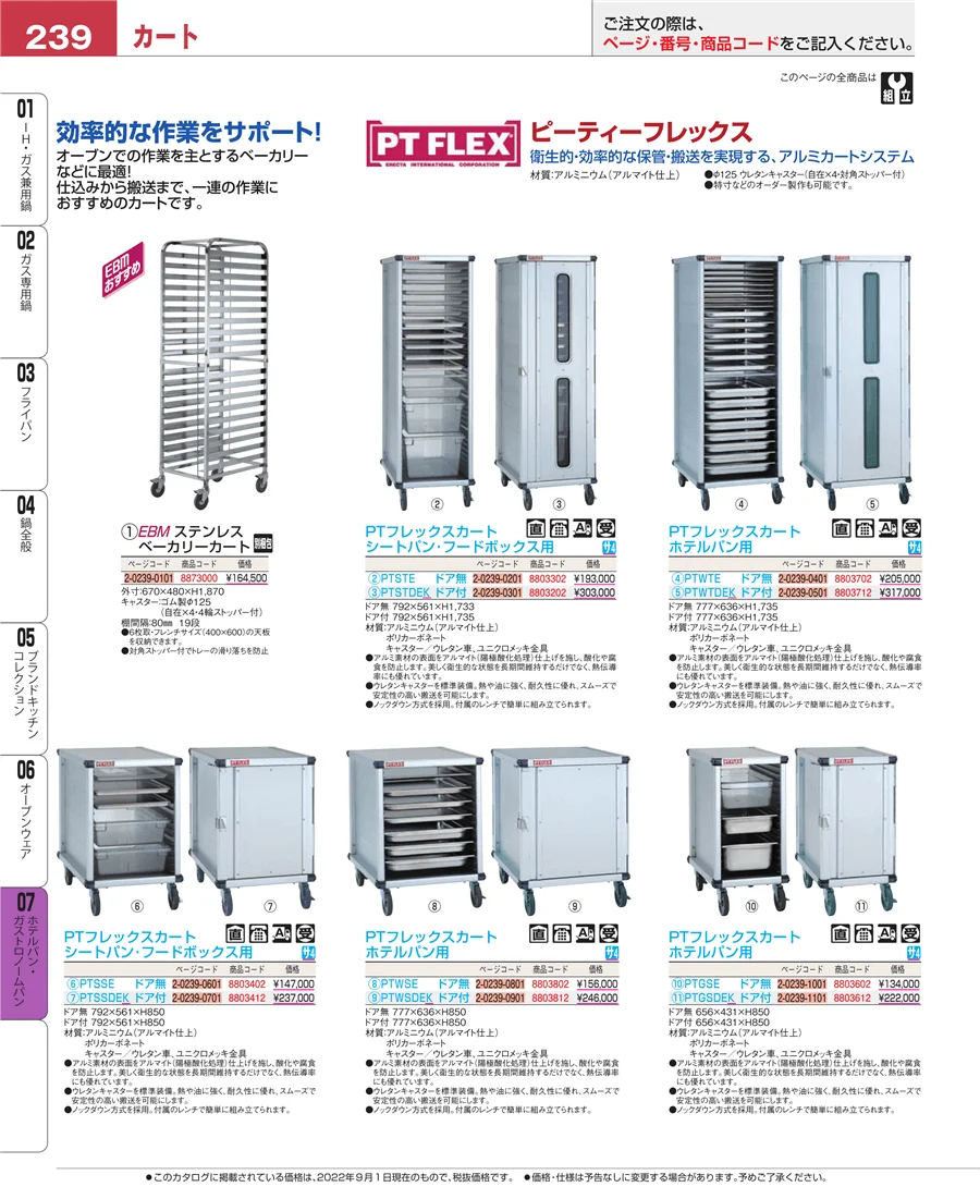 ホテルパン・ガストロノームパン ページ239