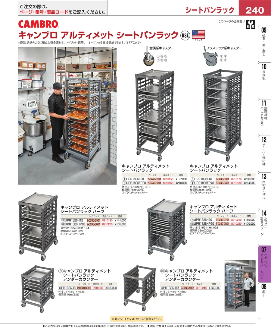ホテルパン・ガストロノームパン ページ240