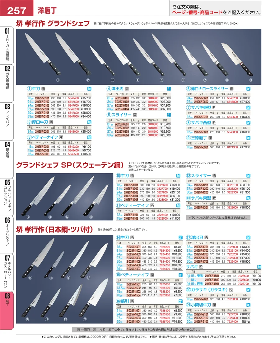庖丁 ページ257