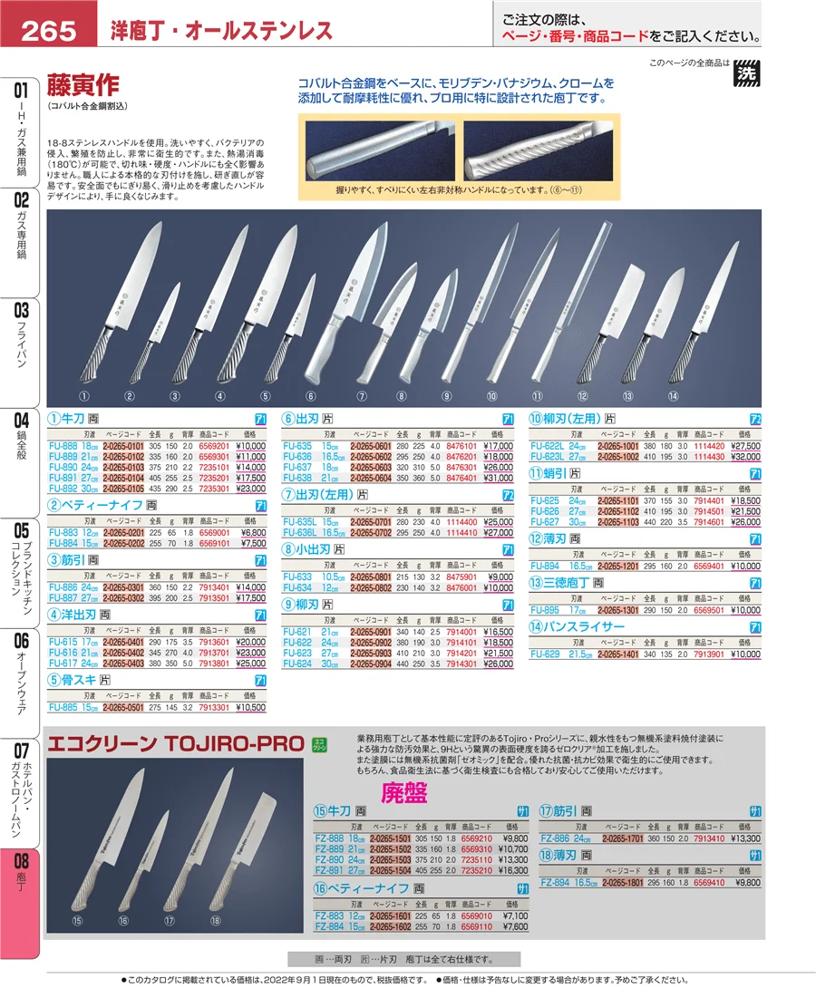 庖丁 ページ265