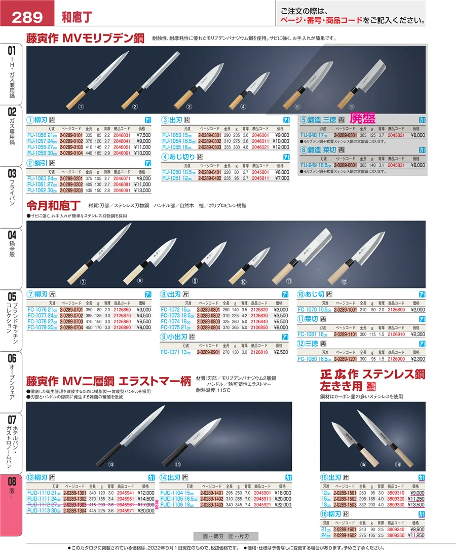 庖丁 ページ289