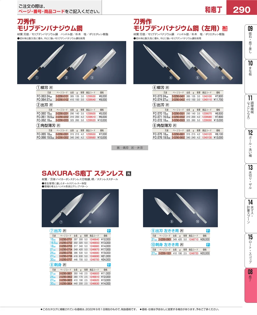 庖丁 ページ290