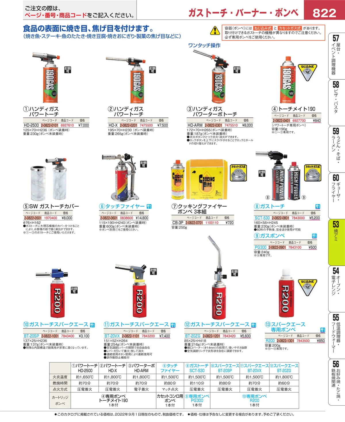 EBM業務用厨房用品カタログvol.22・ページ番号822・焼アミ