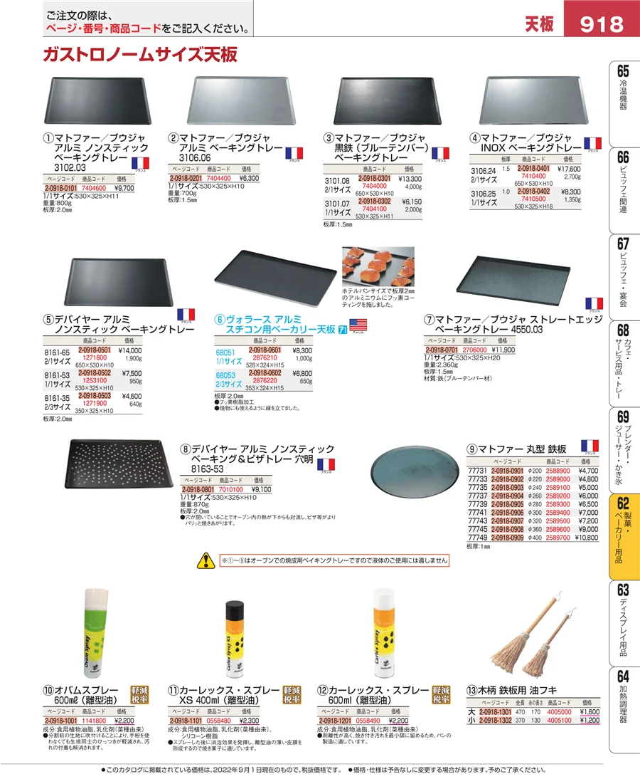 製菓・ベーカリー用品 ページ918