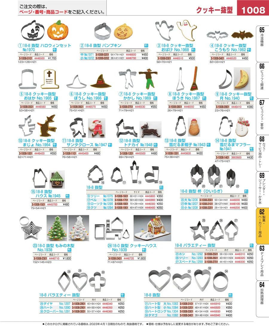 製菓・ベーカリー用品 ページ1008