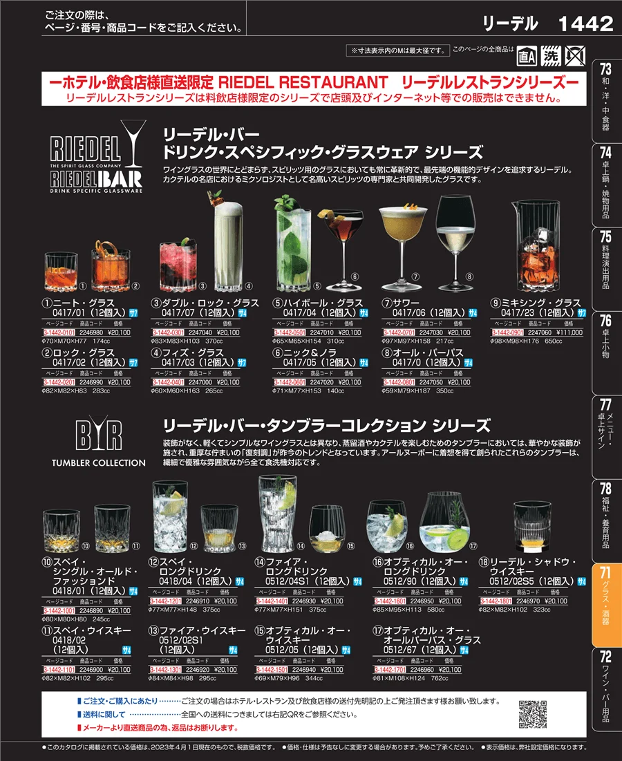 グラス・酒器 ページ1442