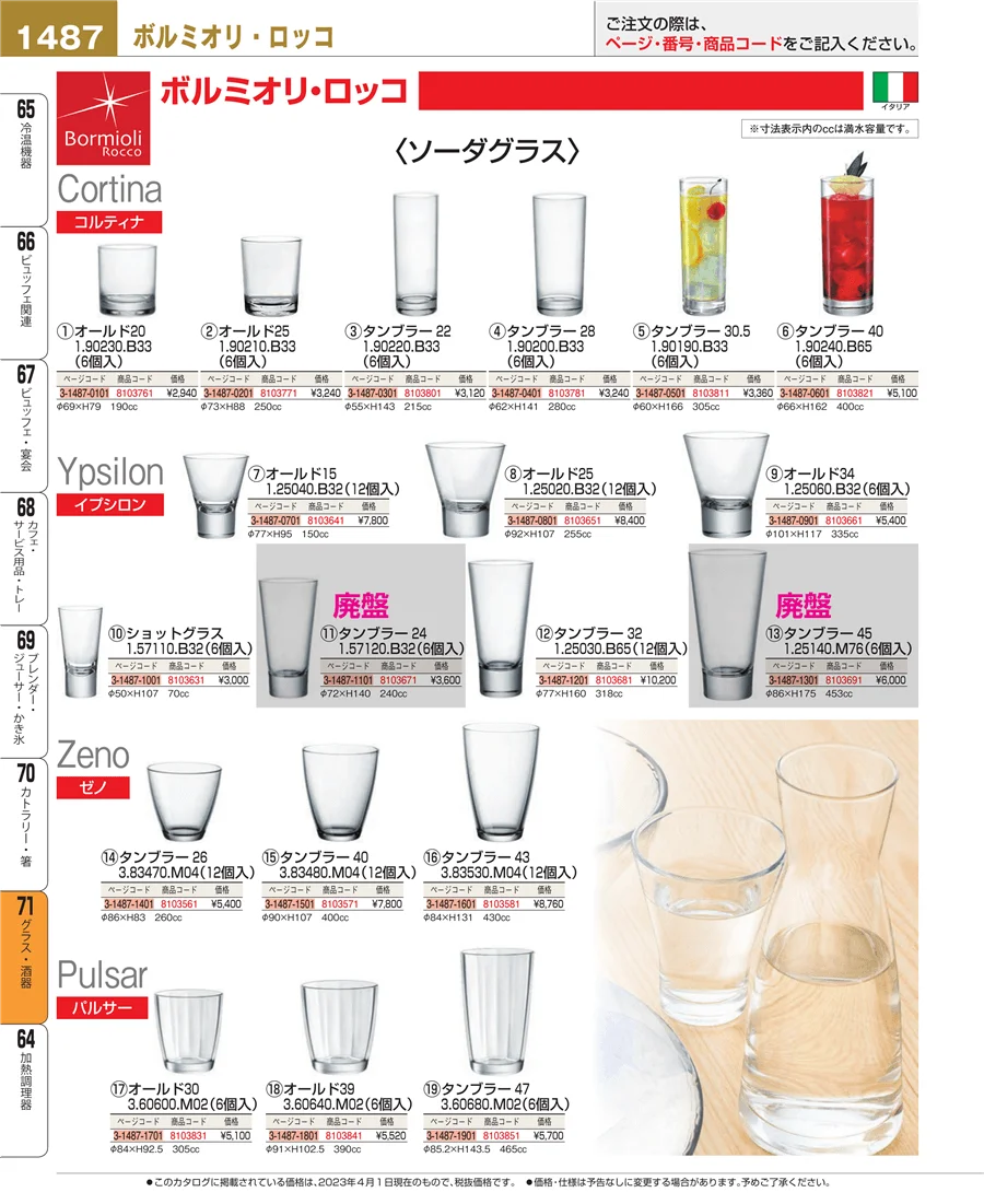 グラス・酒器 ページ1487
