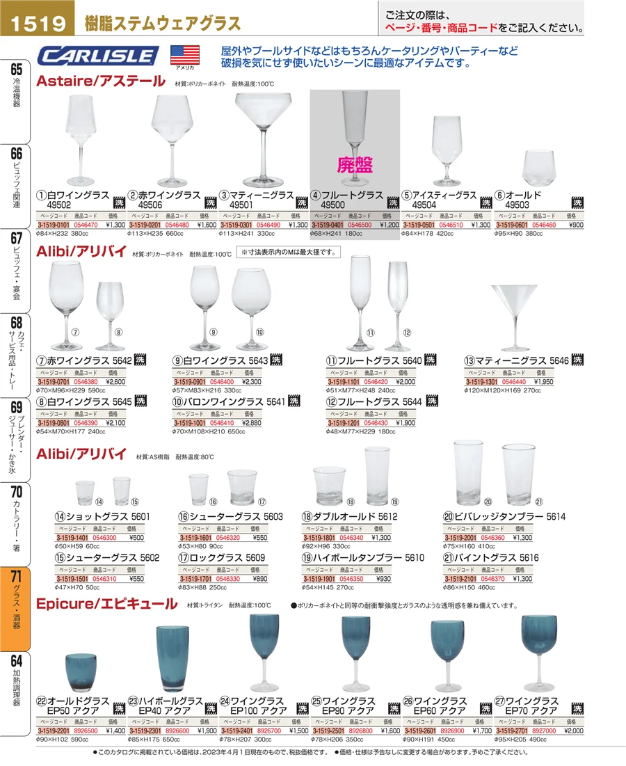 グラス・酒器 ページ1519