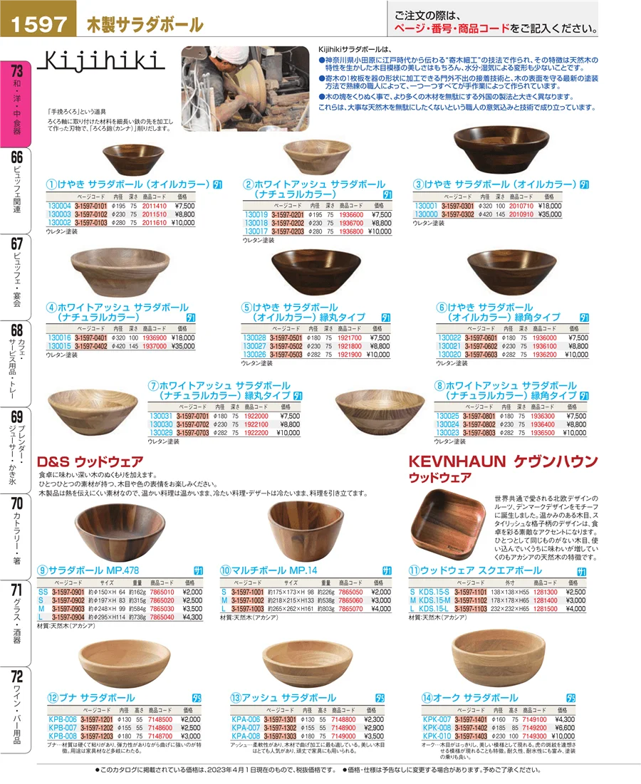 和・洋・中 食器 ページ1597
