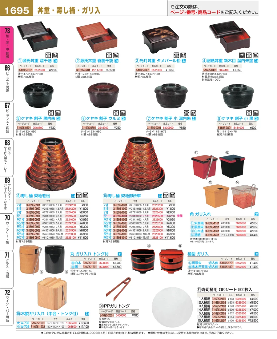 和・洋・中 食器 ページ1695