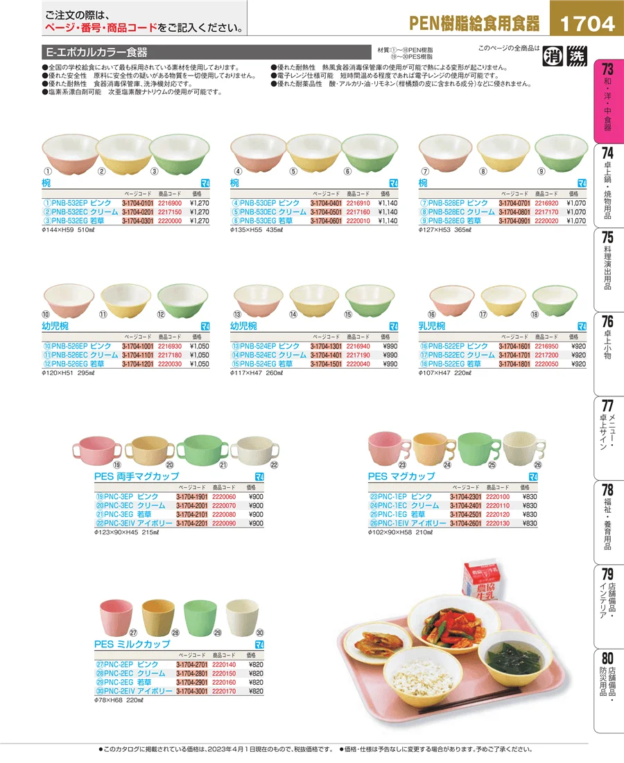 和・洋・中 食器 ページ1704