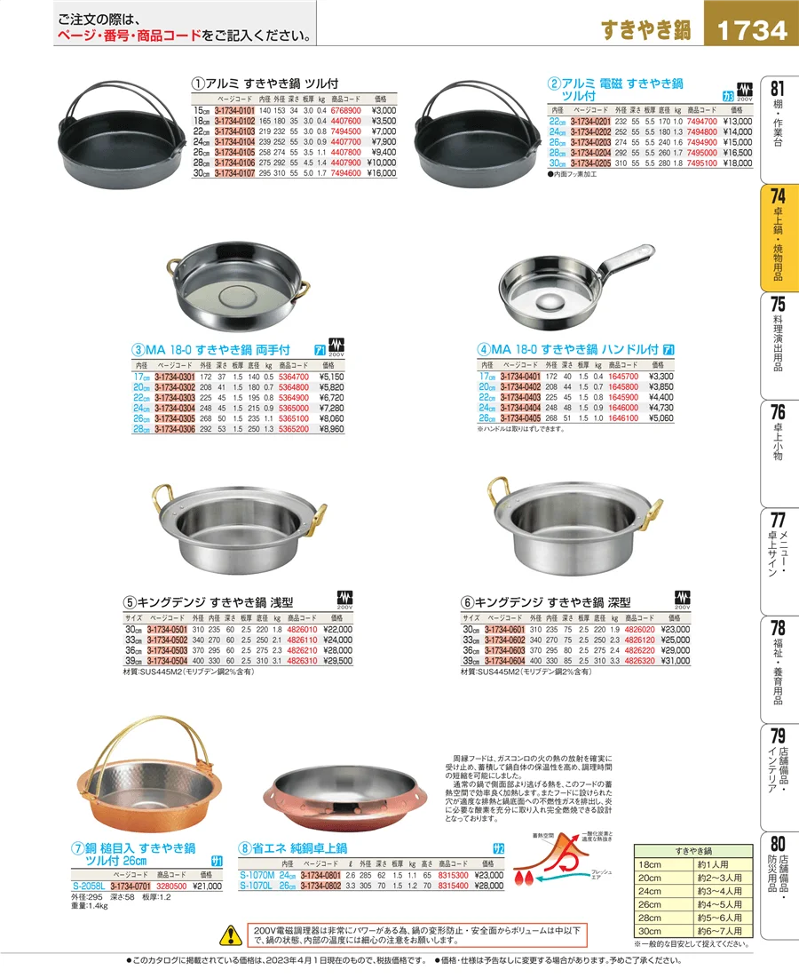 卓上鍋・焼物用品 ページ1734