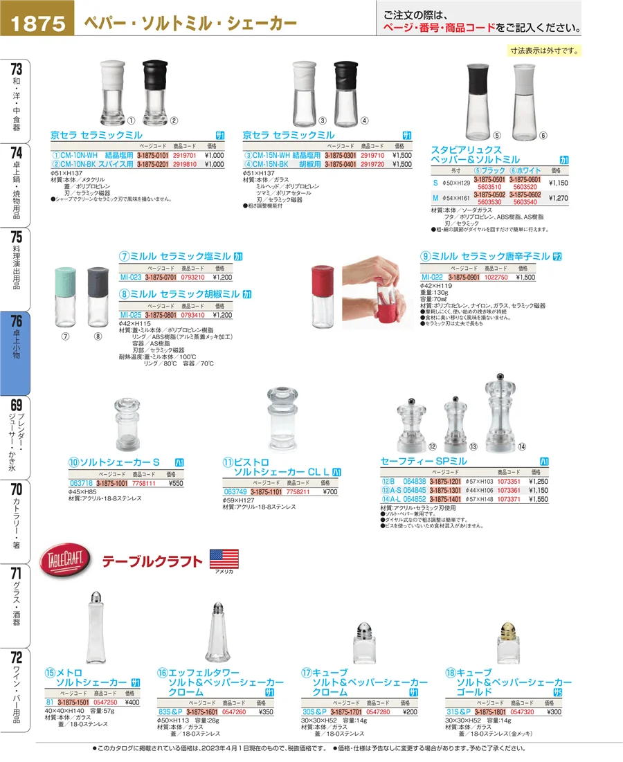 卓上小物 ページ1875