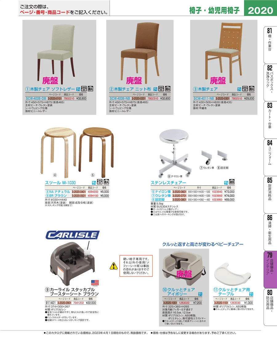 店舗備品・インテリア ページ2020