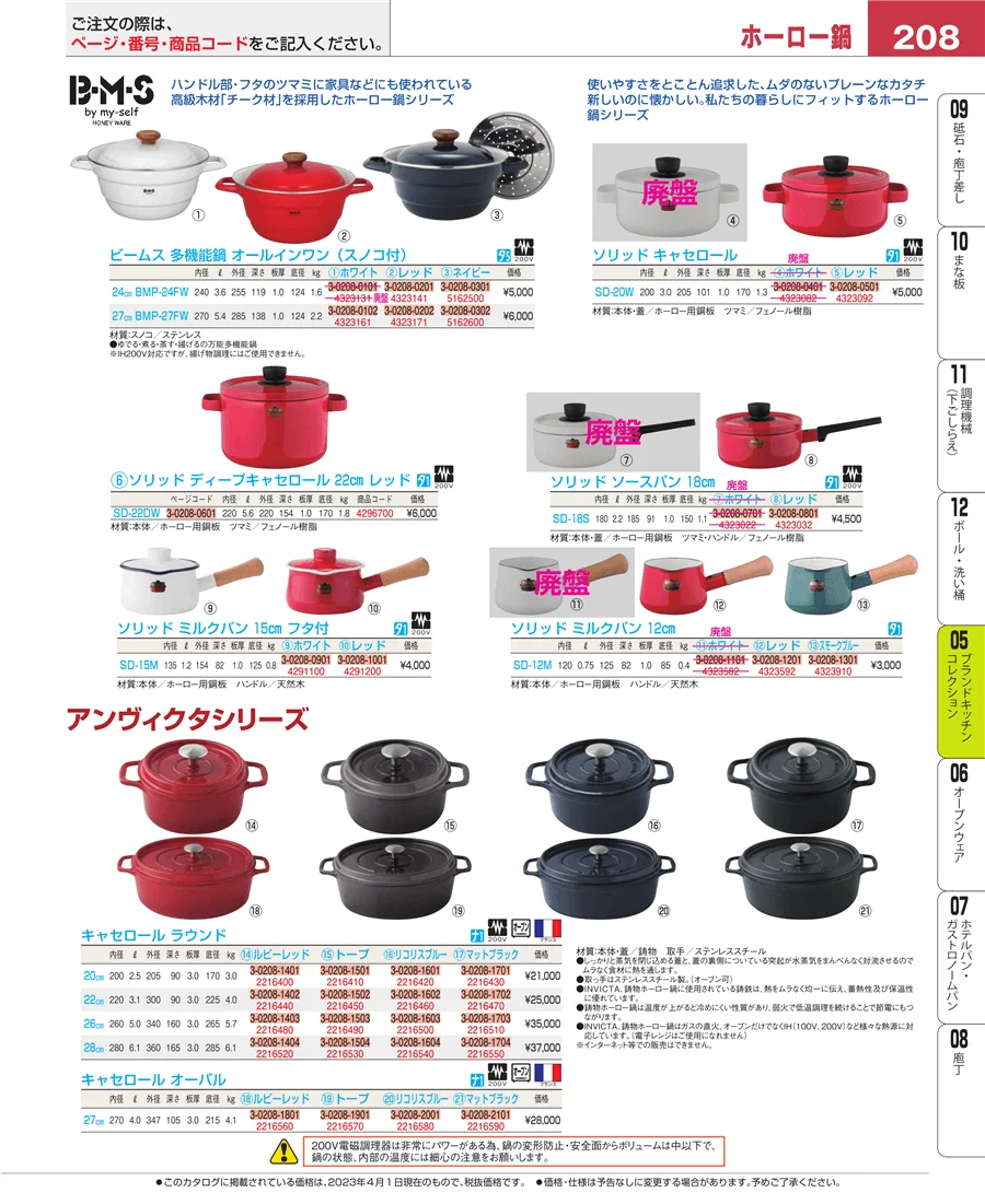 ブランドキッチンコレクション ページ208