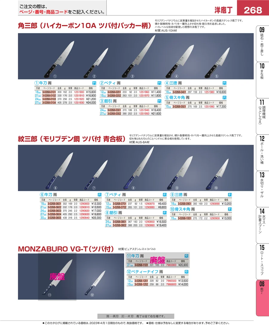 庖丁 ページ268
