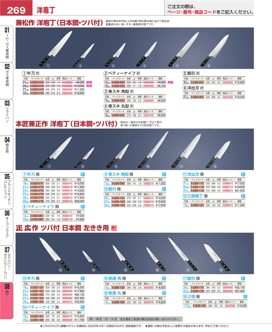 庖丁 ページ269