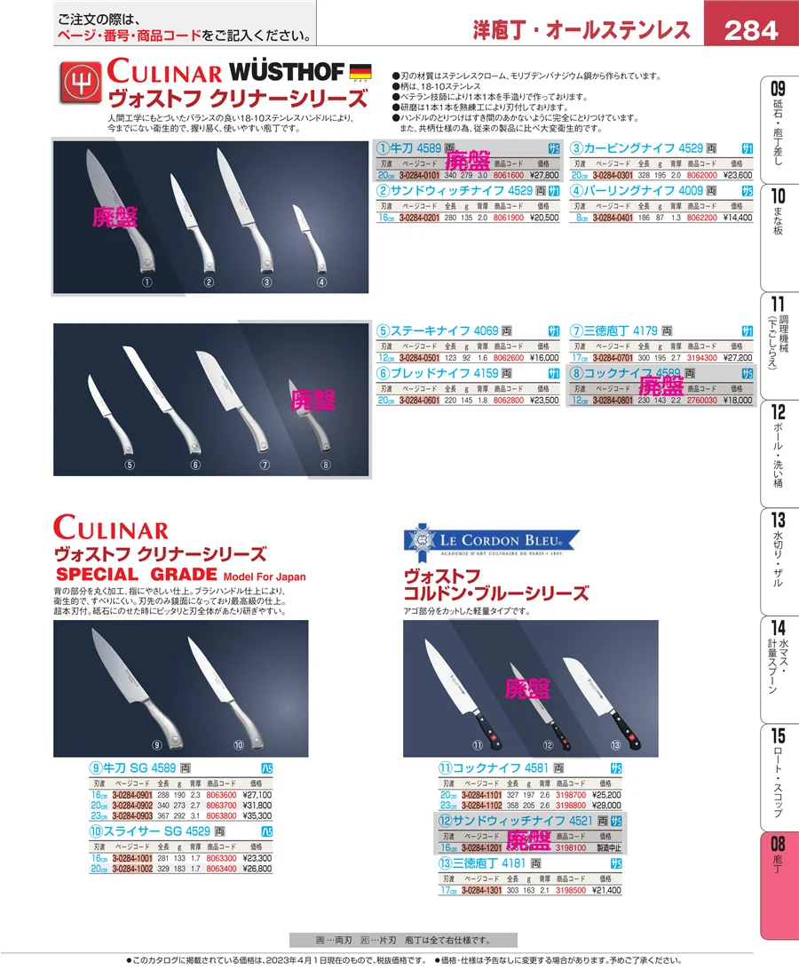庖丁 ページ284