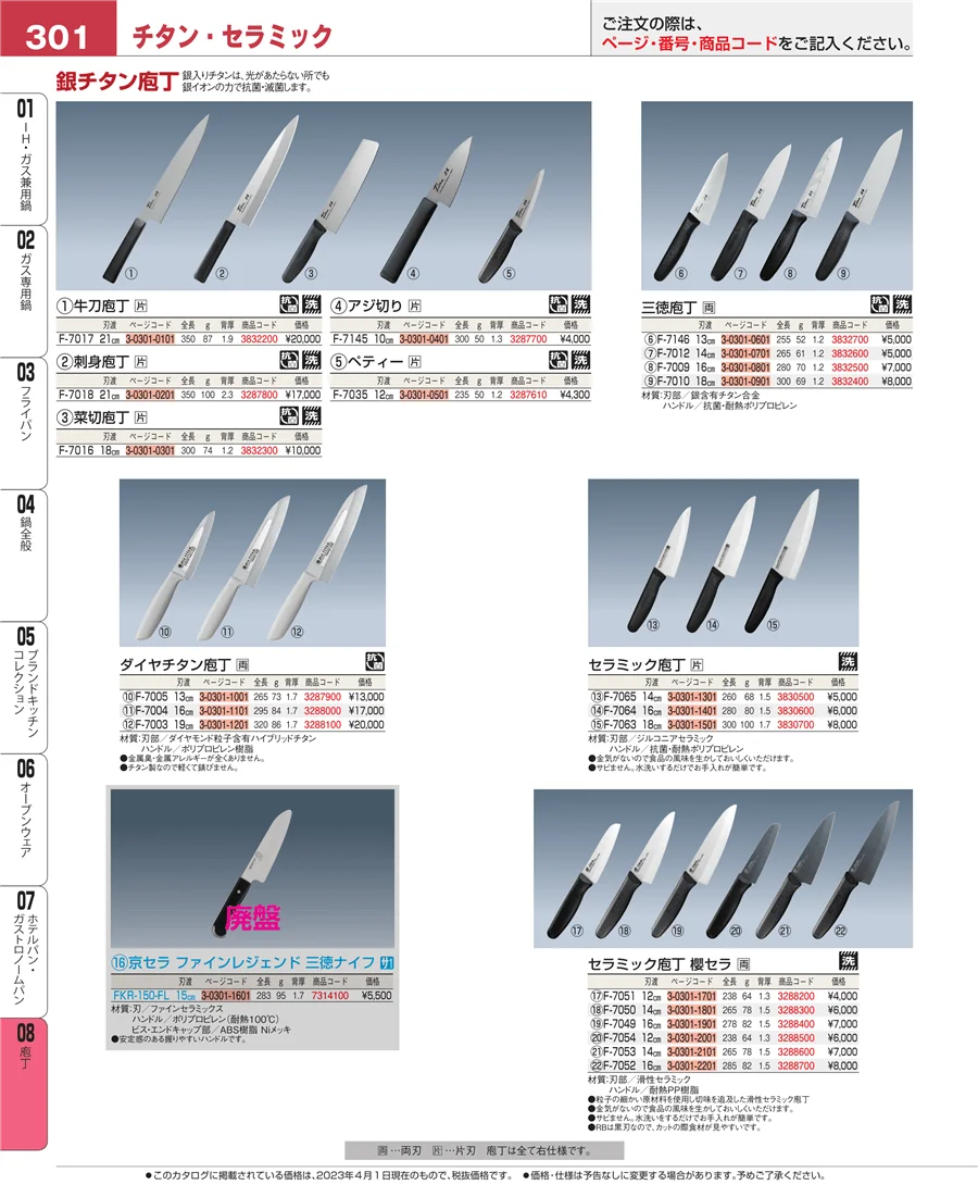 庖丁 ページ301