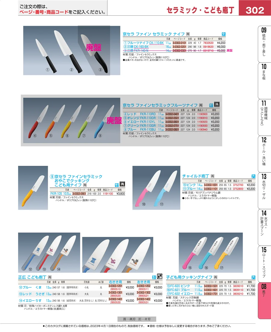 庖丁 ページ302