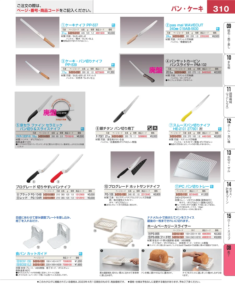 庖丁 ページ310