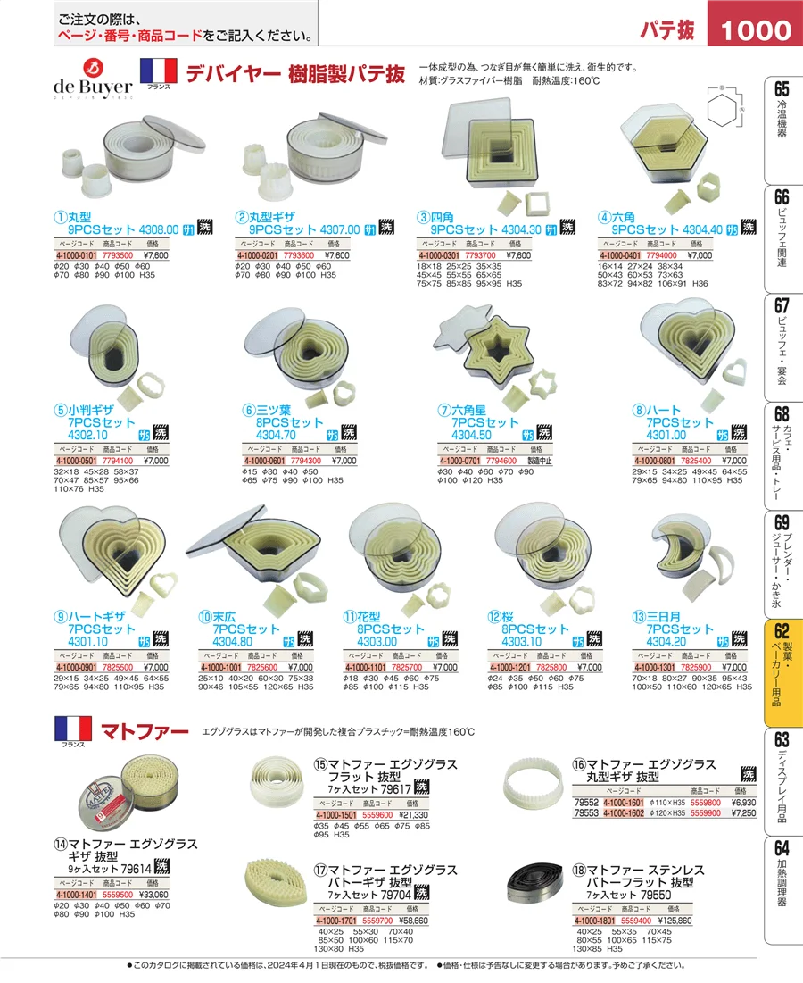 製菓・ベーカリー用品 ページ1000