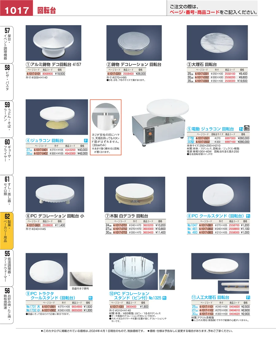 製菓・ベーカリー用品 ページ1017